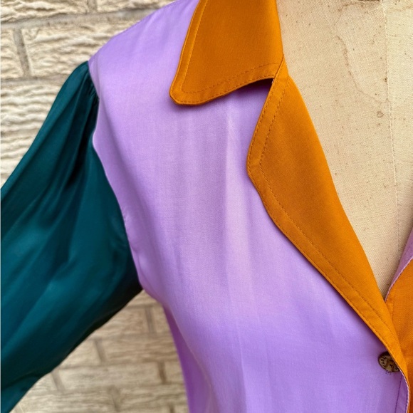 Farm Rio x Anthropologie Colorblock Button-Up Shirt - Picture 2 of 10